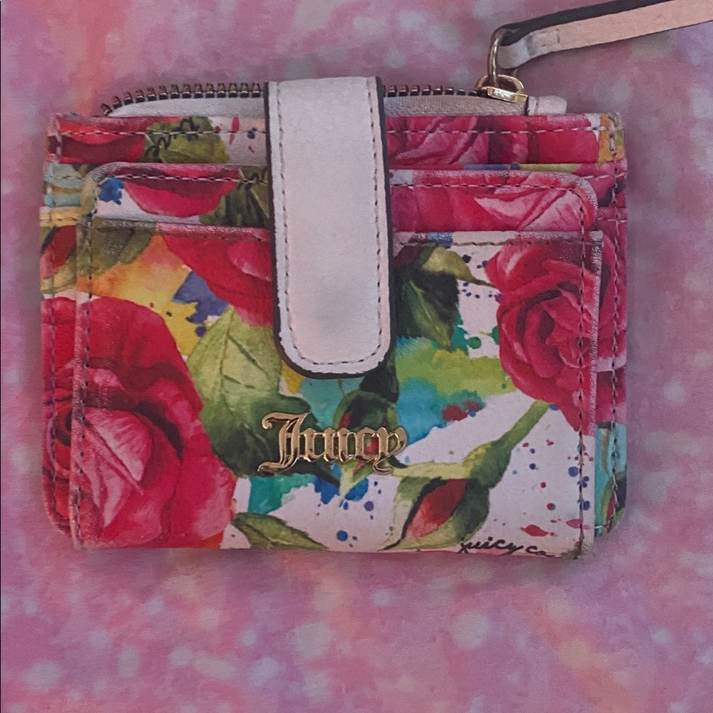 Juicy Couture Multicolor Floral Card Holder